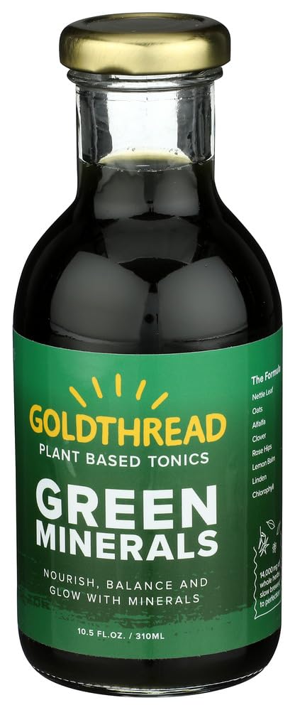 Goldthread Water Tonic Green Minerals on kitchen shelf signals versatile pantry staple