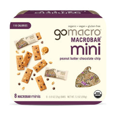 GoMacro PB CHC Chipotle mini bar in packaging, easy on-the-go snack