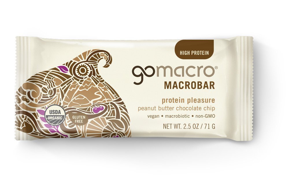 GoMacro MacroBar Organic Peanut Butter Chocolate Chip pack of 15 for on-the-go nourishment