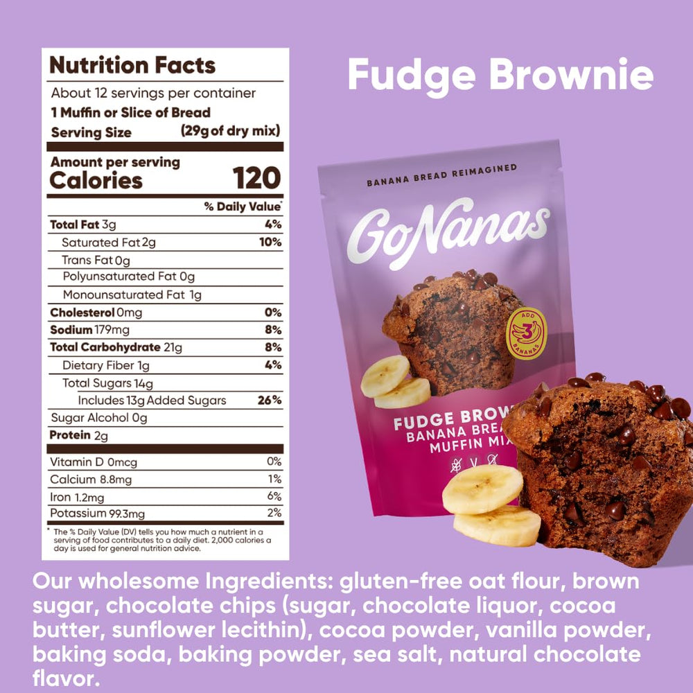 Batter being mixed for GoNanas banana bread mix in a bowl
