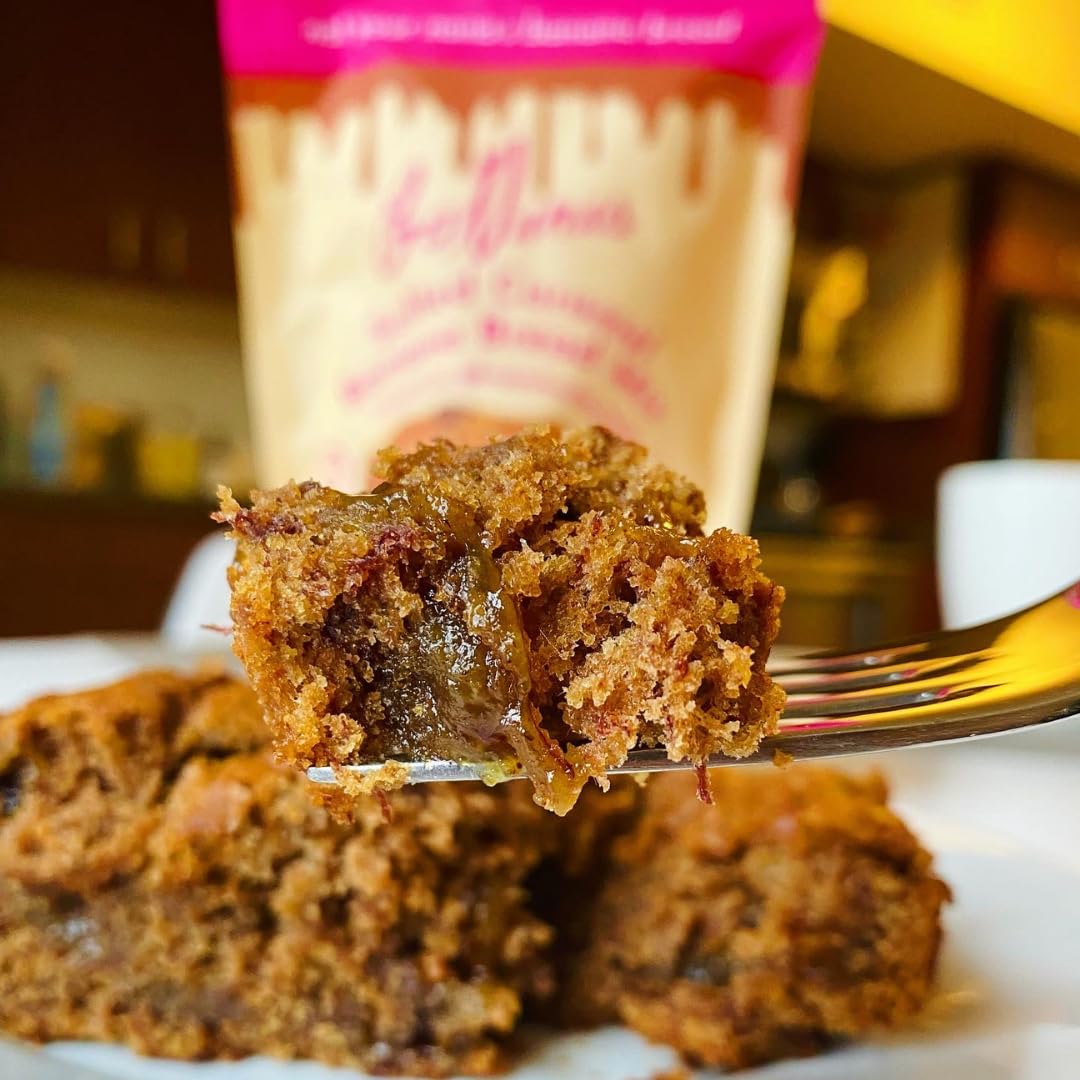 Gluten-free, dairy-free banana bread slice plated for tasting with GoNanas.