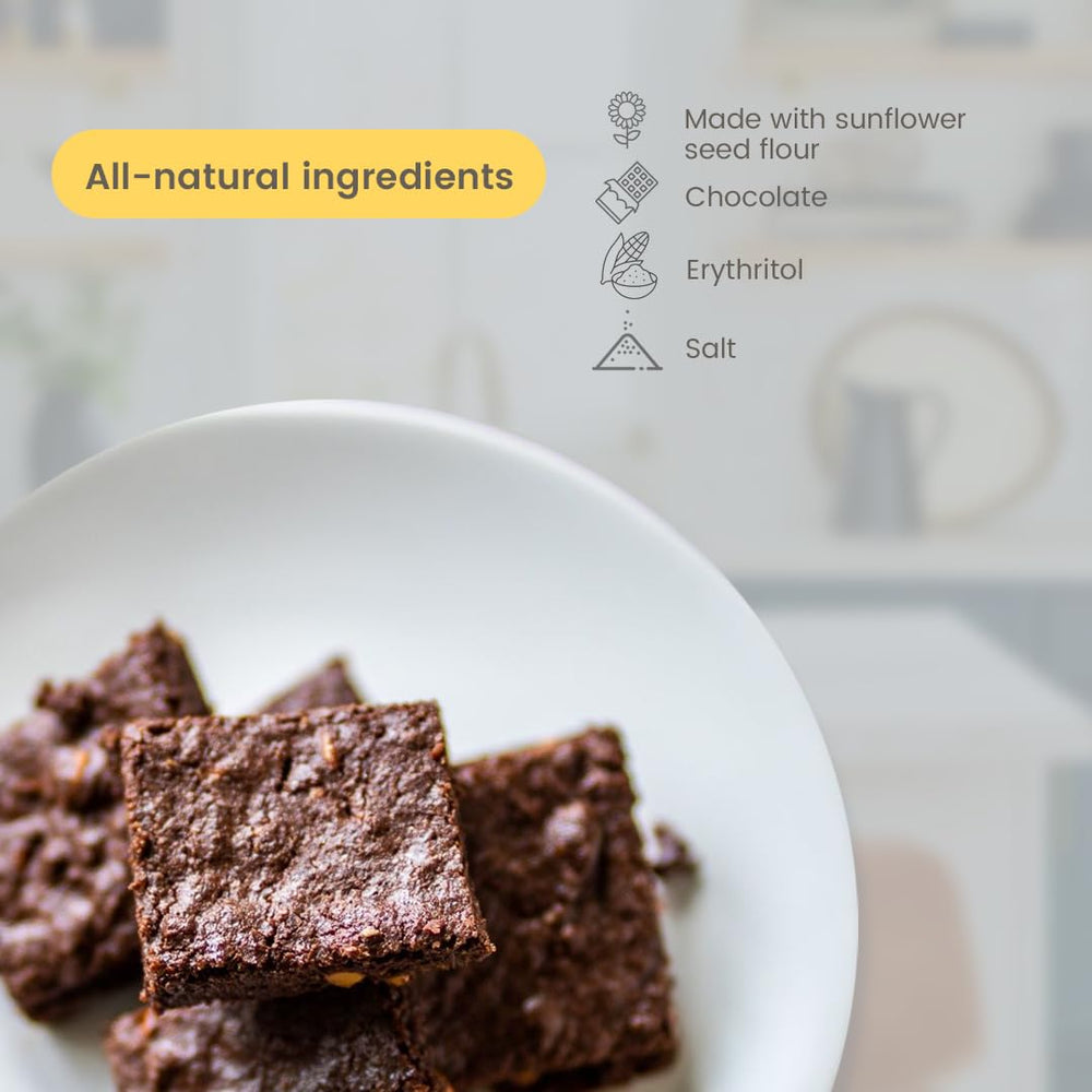Good Dee's Chocolate Brownie Mix cut slice—shareable low-carb treat