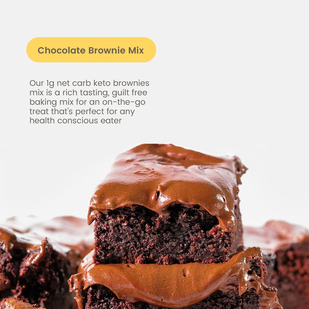 Good Dee's Chocolate Brownie Mix dry ingredients—sunflower seed flour and fiber-rich formula