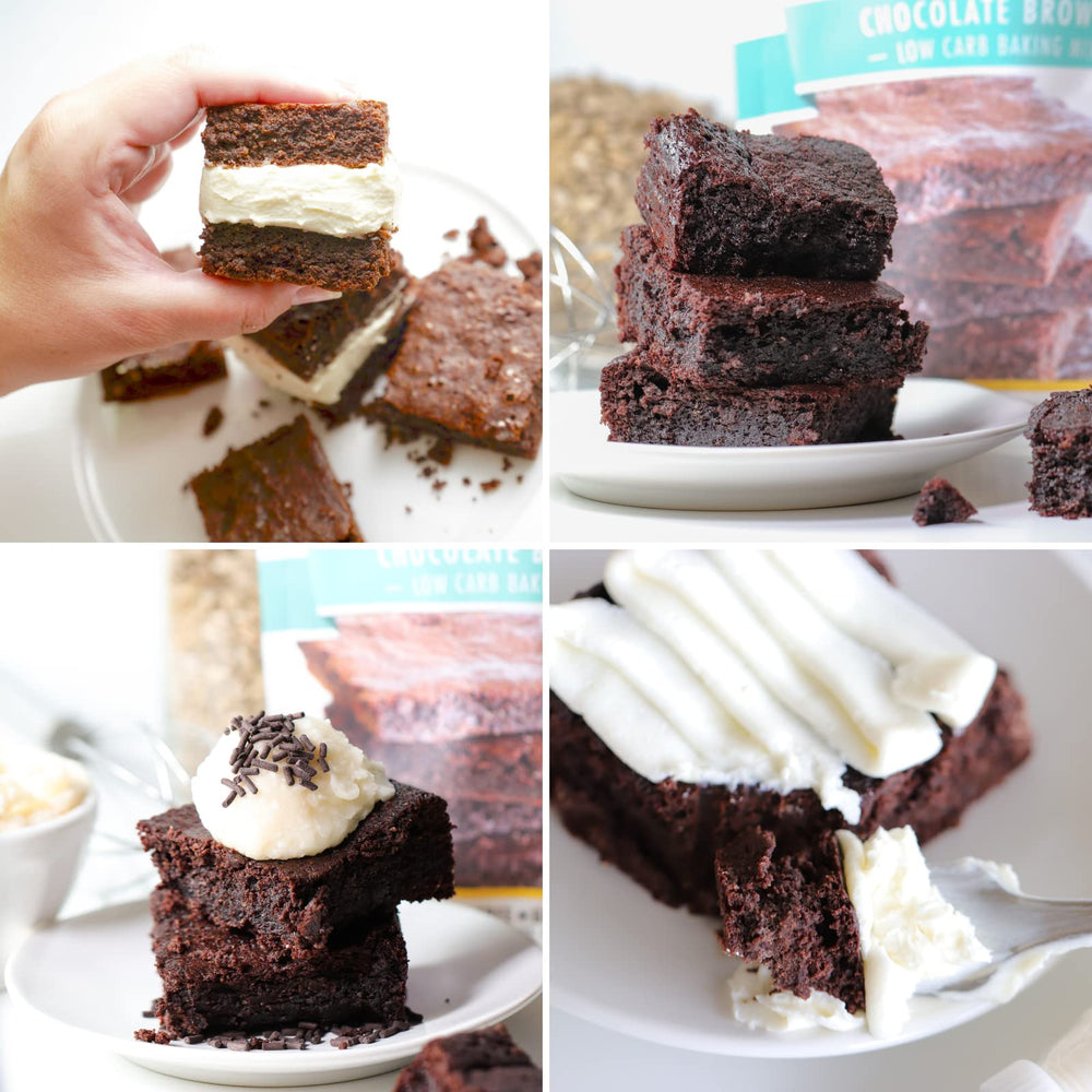Good Dee's Chocolate Brownie Mix served plate—easy at-home dessert option