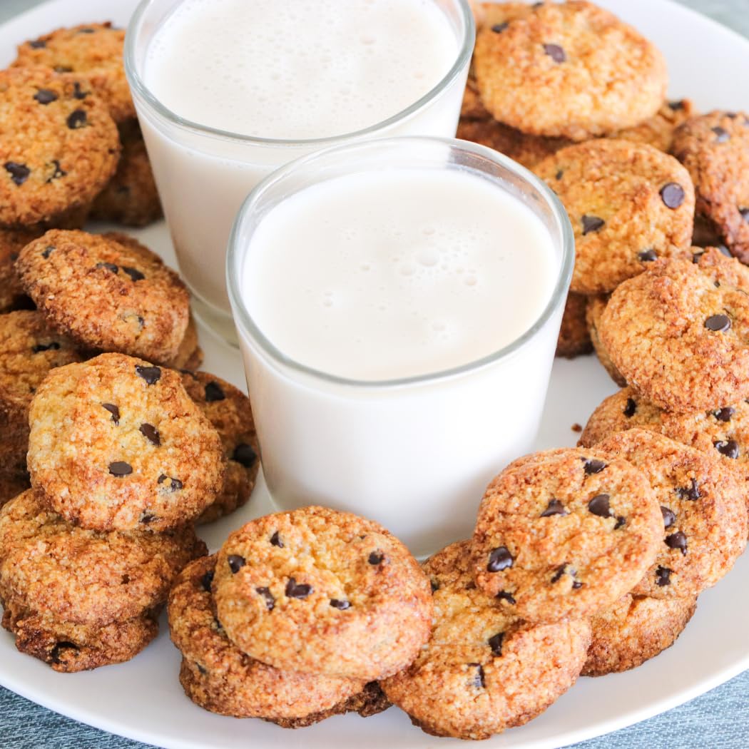 Dairy-free kitchen scene featuring Good Dee's lower carb cookie mix.