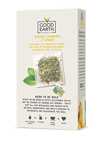 Packaging of Good Earth Sensorial Sensorial Blend with eco-label and sustainability notes