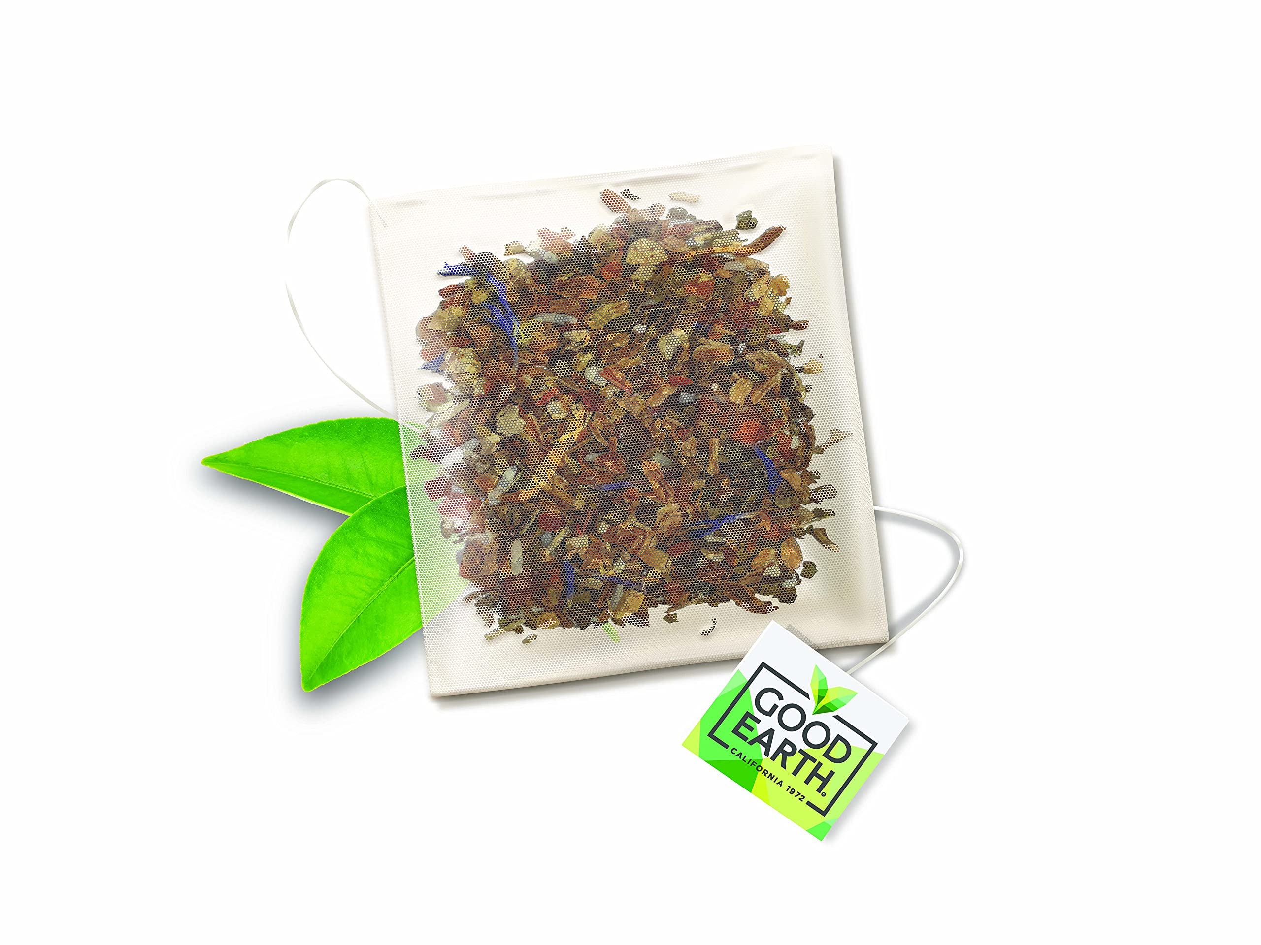 Steaming cup of Good Earth Sensorials Passionfruit Orange Tea ready to enjoy.