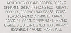 Close view of organic rooibos and spices in Good Earth Tea Co blend.