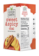 Brewing Good Earth Tea Sweet & Spicy Chai in a mug for hot enjoyment.