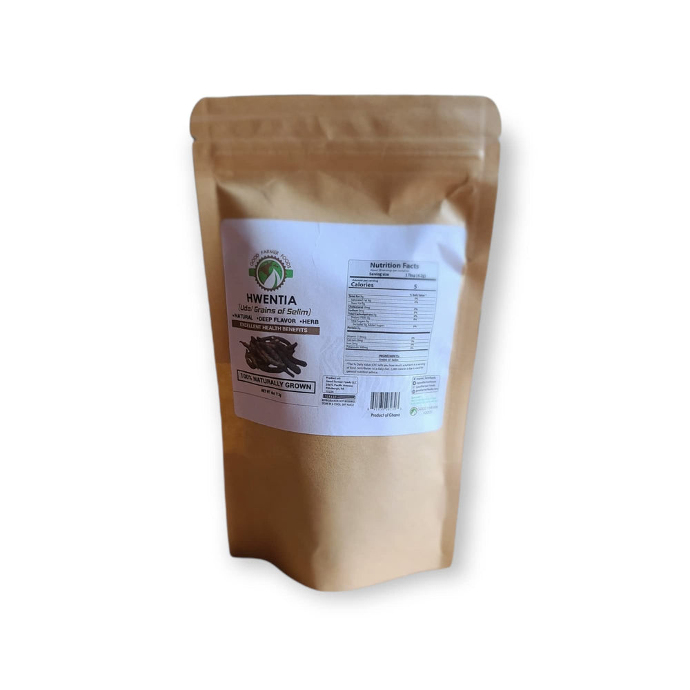 Good Farmer Foods Xylopia Aethiopica seeds featured for authentic African flavor boost.
