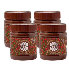 Good Good Belgian Choco Hazel jar with smooth texture for sugar-free snacking.