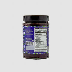 Good Good Blueberry Jam label on jar emphasizes vegan, gluten-free ingredients