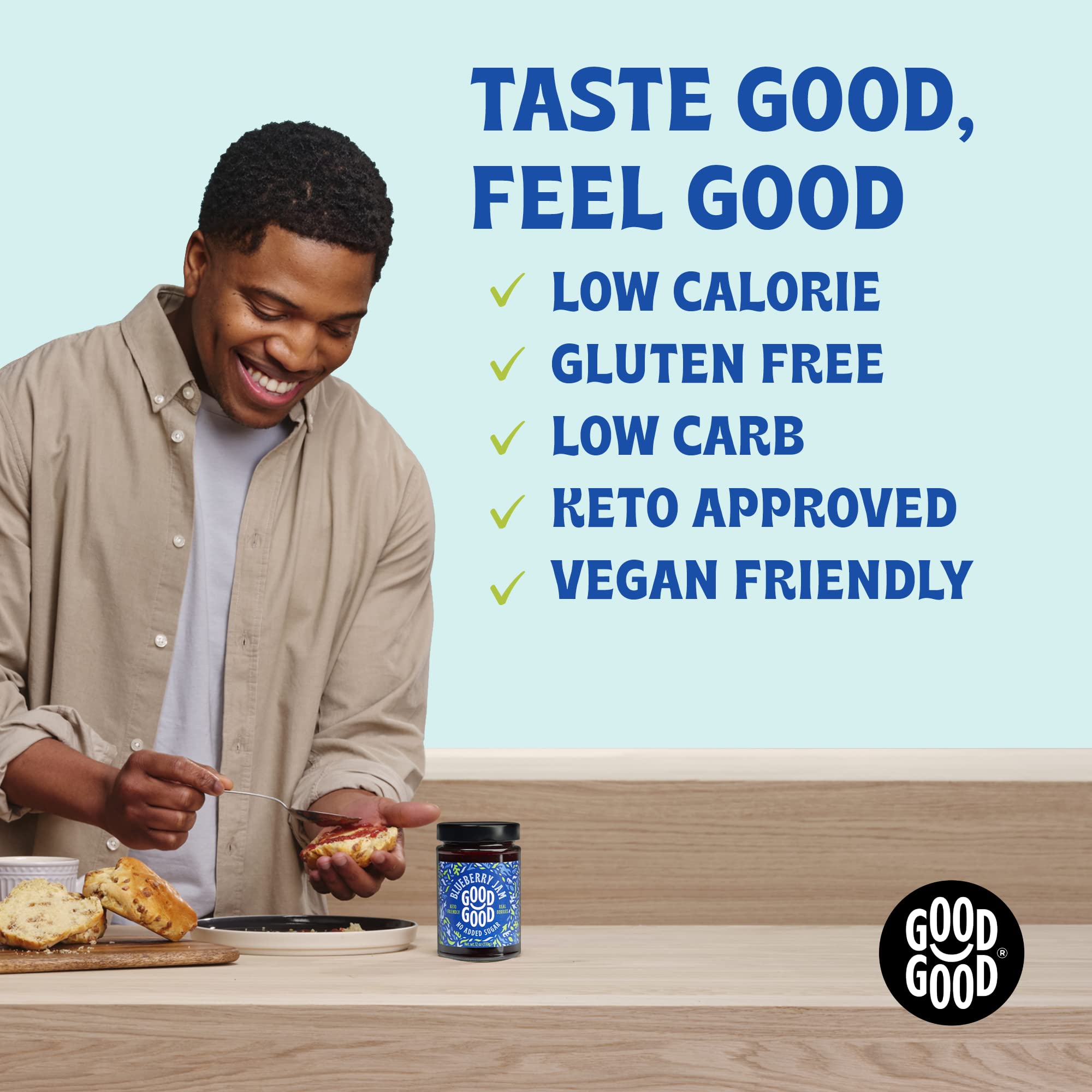 Vegan, gluten-free and keto-friendly jam option from Good Good.