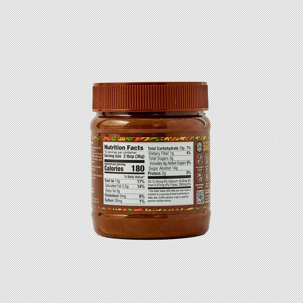 Good Good four-pack box highlights convenient, shareable chocolate hazelnut spread.