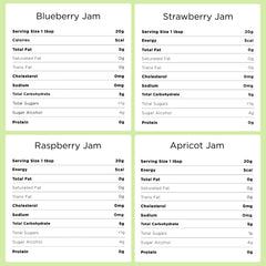Good Good raspberry jam no added sugar jar, ideal low-carb spread