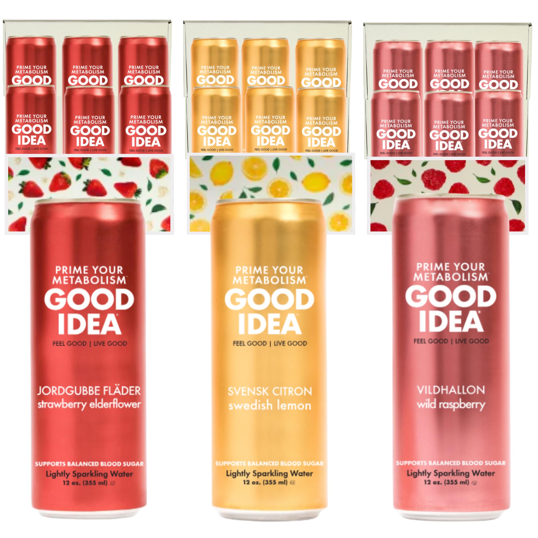 Good Idea Sparkling Water Wild Raspberry can offers a refreshing treat