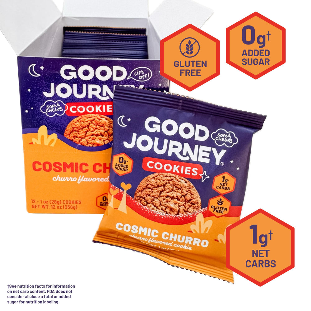 Good Journey Soft Churro Cookies ingredients shown for clean snack.
