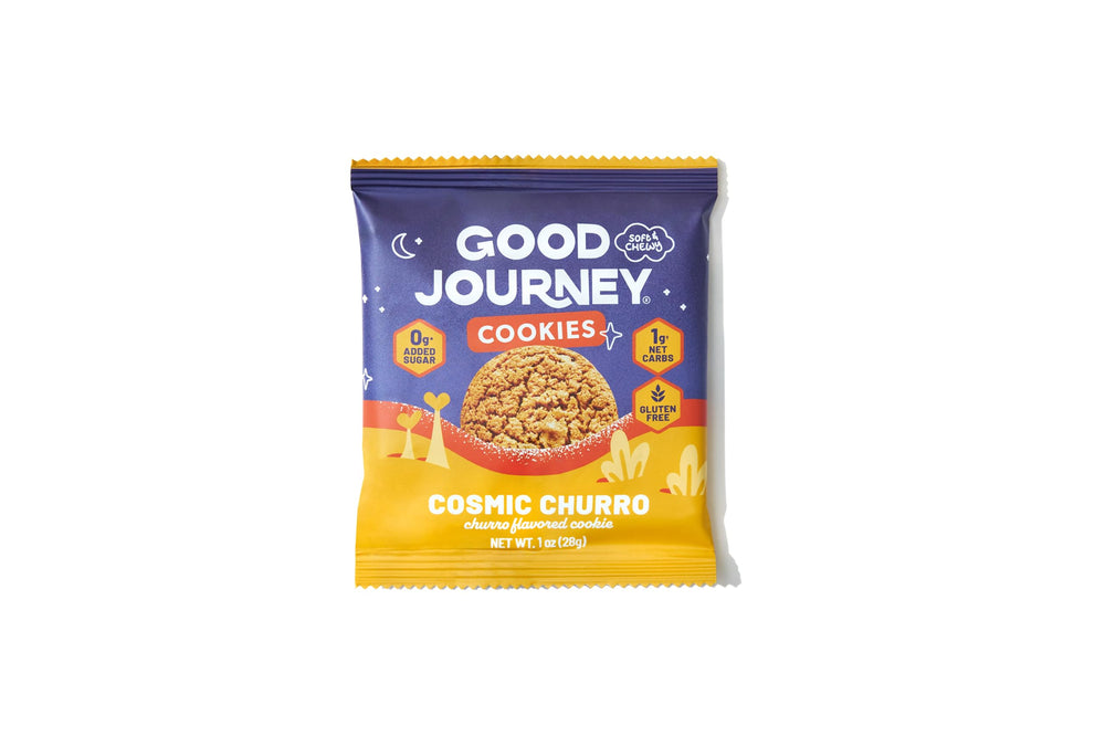 Good Journey Soft Churro Cookies serving on a plate for sharing.