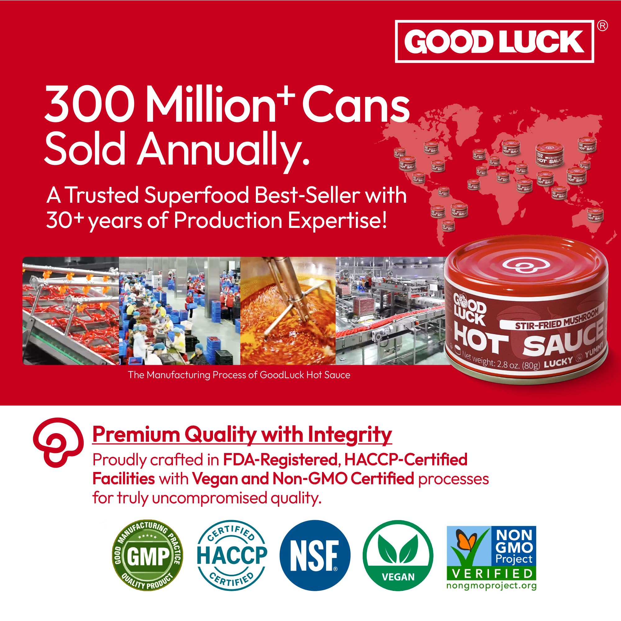 GOOD LUCK Suizhou mushrooms ingredient close-up emphasizes natural aroma