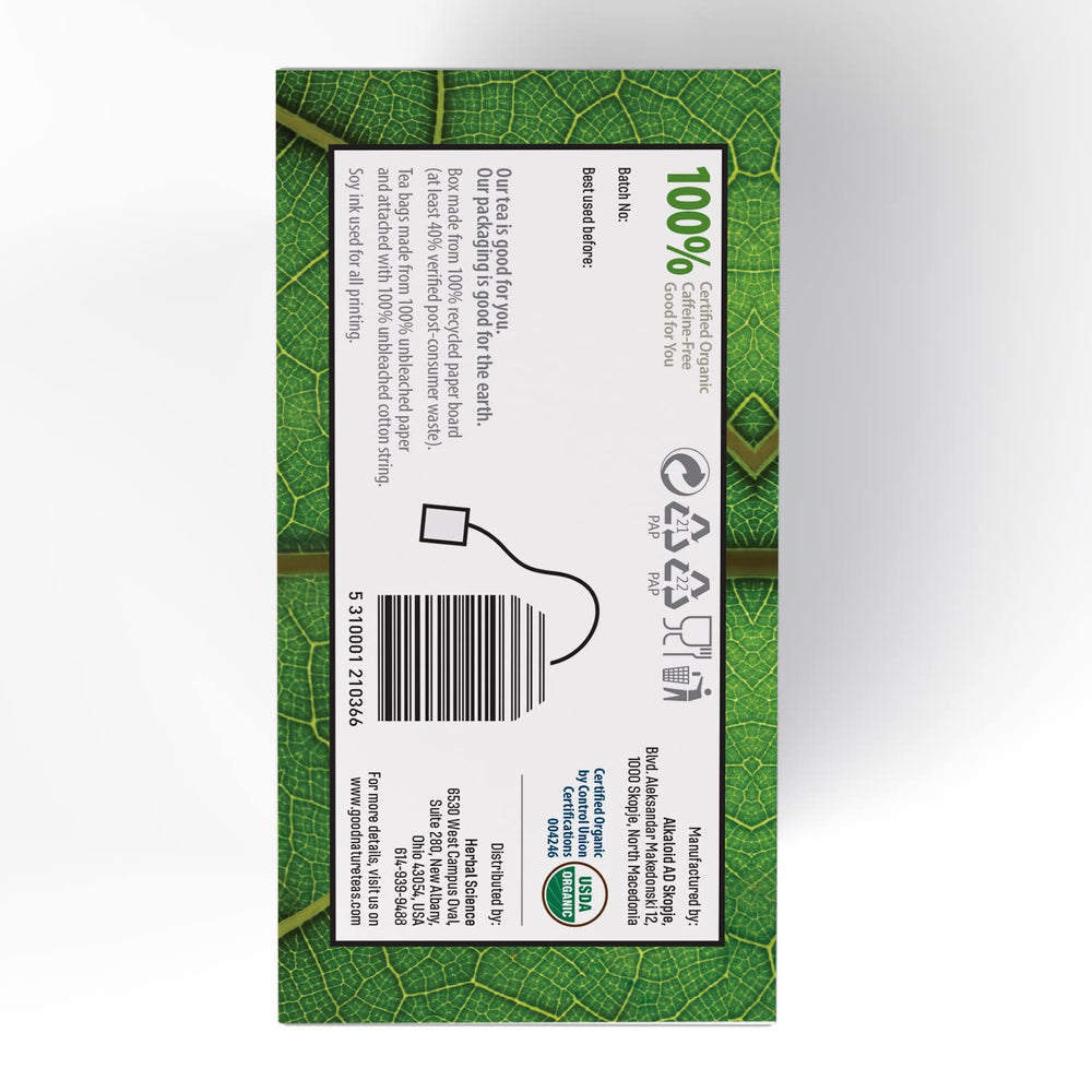 Good Nature nettle leaves used as the tea ingredient.