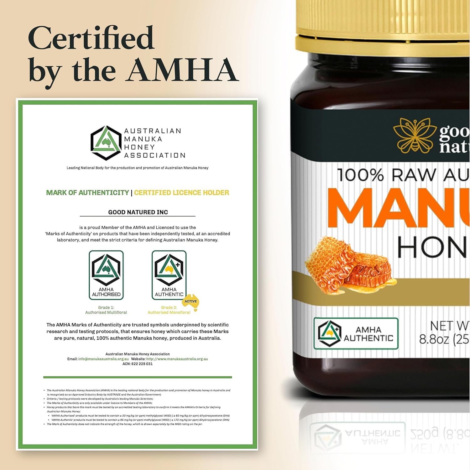 Good Natured Manuka honey golden flow highlights syrupy texture for daily enjoyment