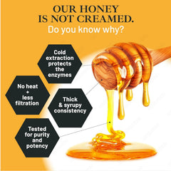 Good Natured Manuka honey spoon dip highlights syrupy consistency for tea or toast