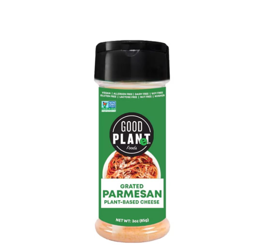 Good Planet Foods Parmesan Grated Shakr PB packshot showing ready-to-use topping
