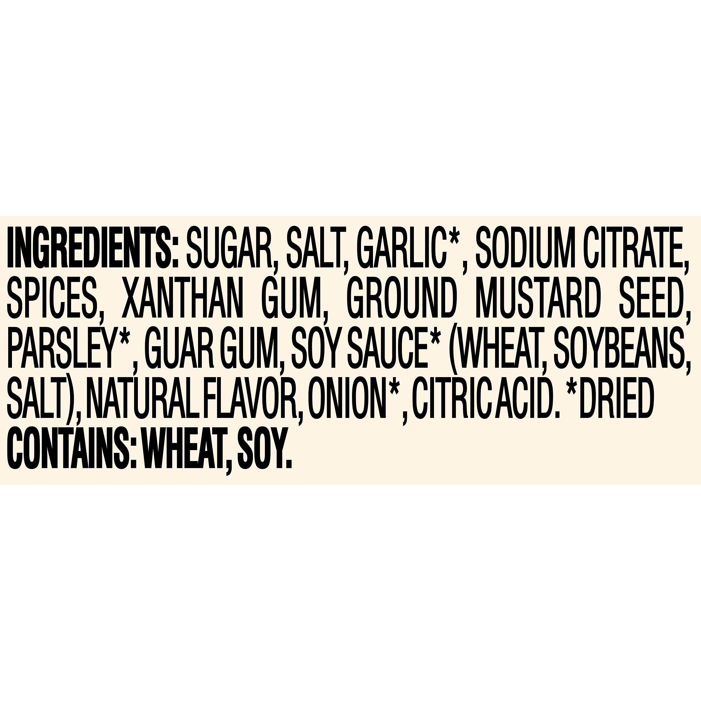 Good Seasons Garlic & Herb dressing bottle pour image highlighting easy serving.