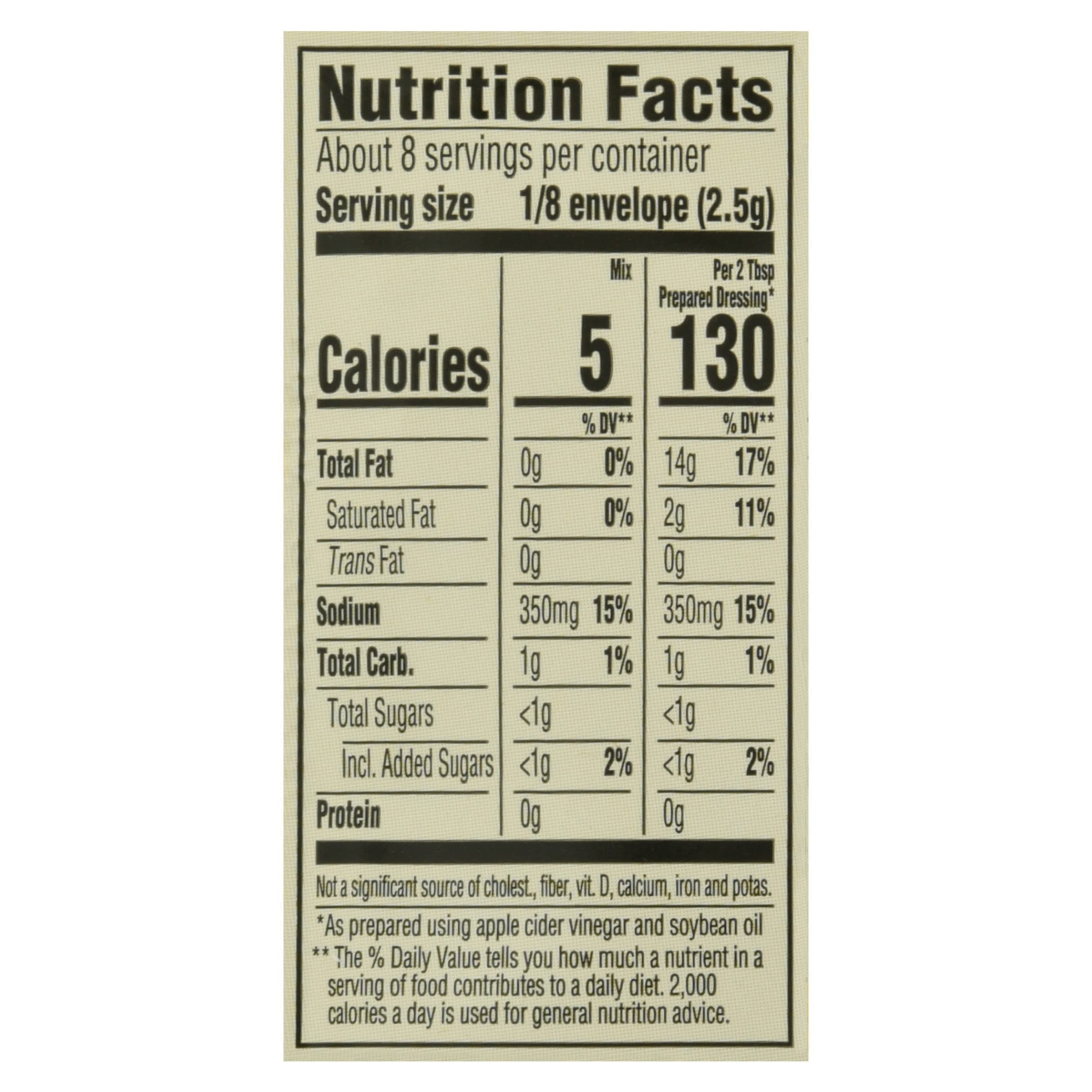 Six-pack of Good Seasons Garlic & Herb dressing mix