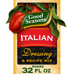 Good Seasons Italian dressing mix box with four packets for quick dressings