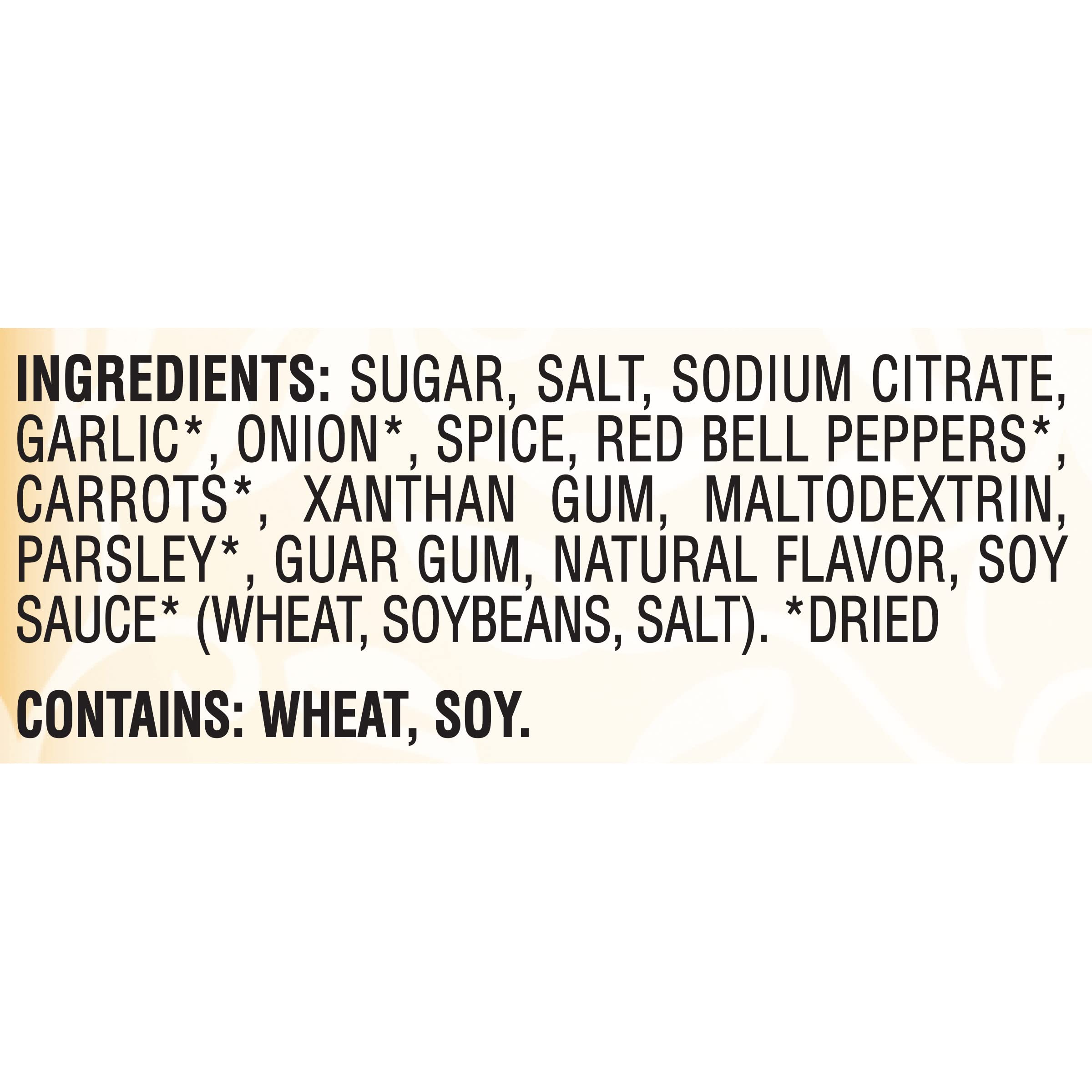 Good Seasons Italian dressing mix label close-up highlighting natural herbs