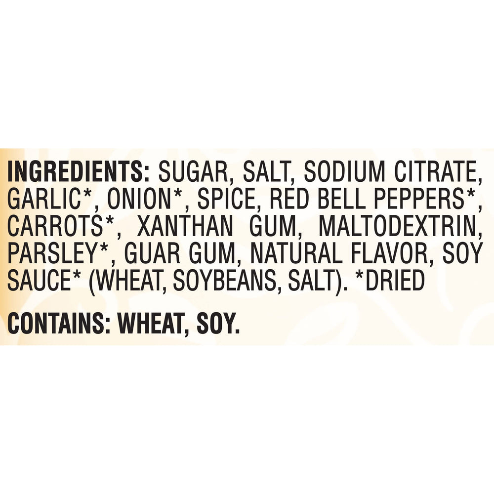 Good Seasons Italian dressing mix label close-up highlighting natural herbs