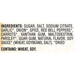 Good Seasons Italian dressing mix label close-up highlighting natural herbs