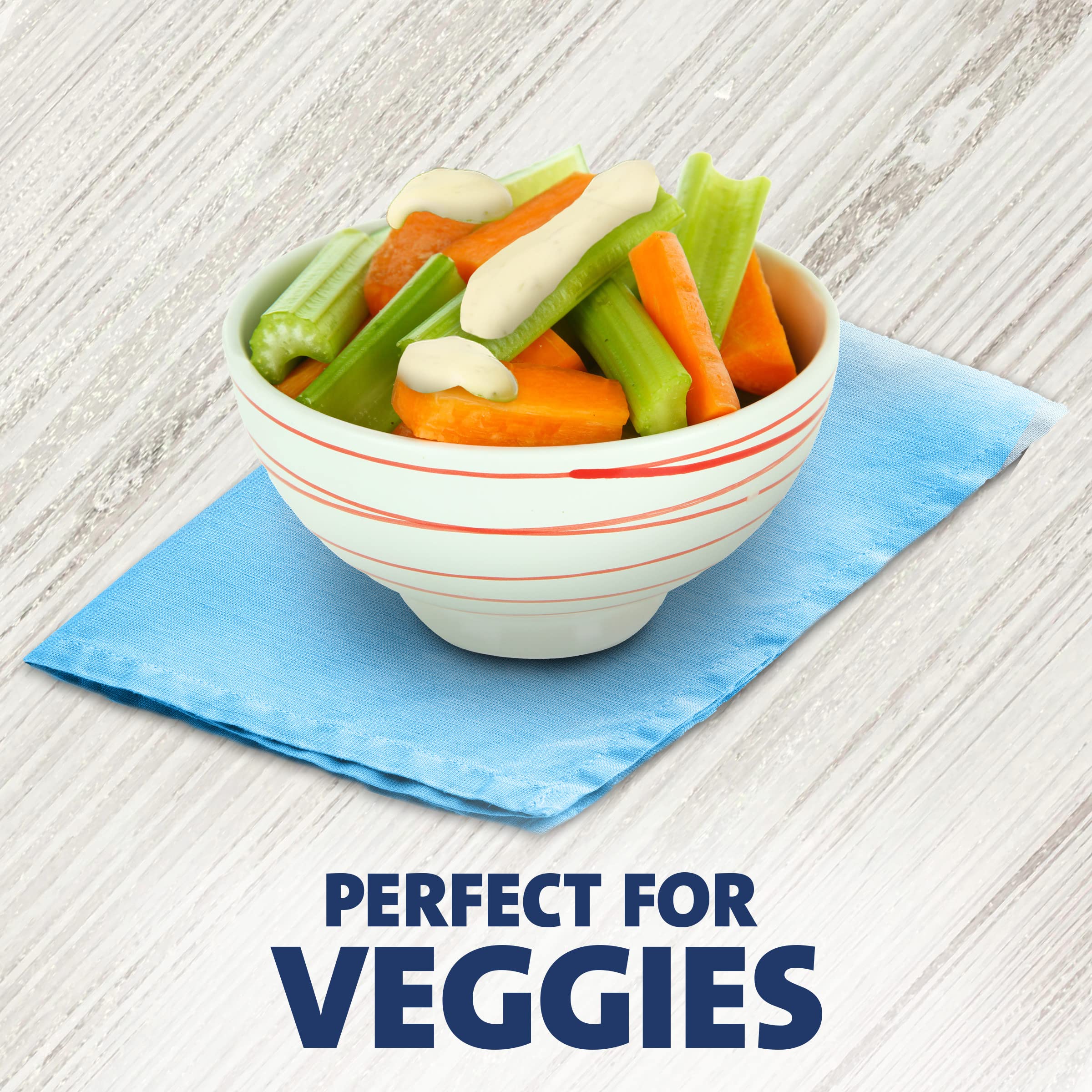 Good Seasons Kraft Ranch dipping sauce for nuggets, fries, and veggies.