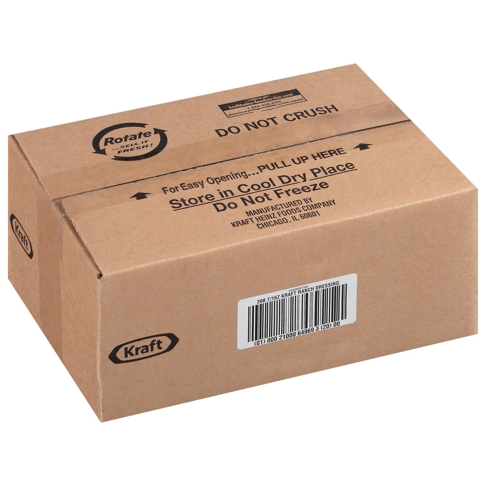 Good Seasons Kraft Ranch single-serve packets arranged for cafeteria self-serve.