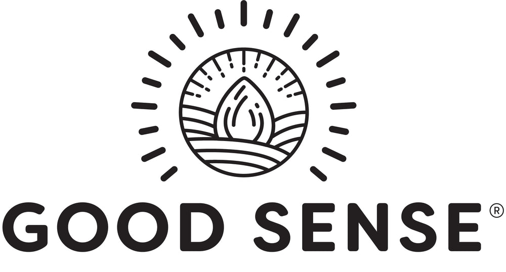 Good Sense honey roasted pumpkin seeds label closeup, showcasing protein-rich snack.