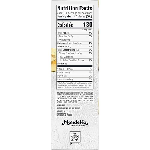 GOOD THINS crackers close-up showing crisp surface and cheese flavor