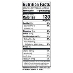 Crisp texture of Good Thins Simply Salt crackers highlighted