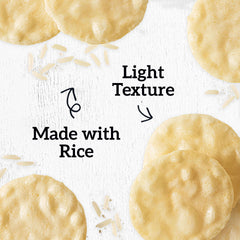 Non-GMO verified Good Thins Simply Salt rice crackers