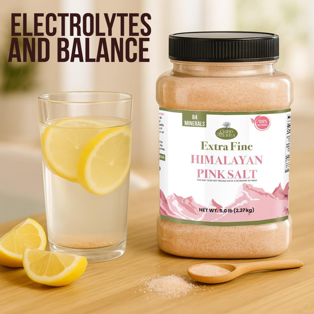 Good Tierra Himalayan Pink Salt bath soaks for relaxation and soft skin.