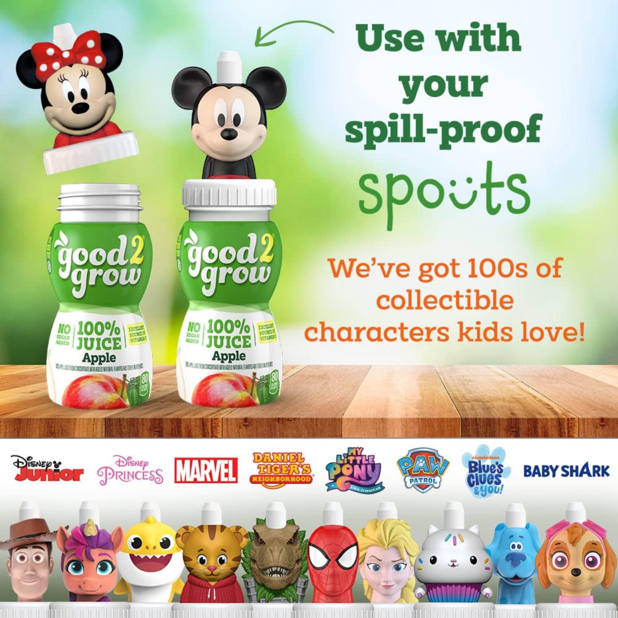 Good2Grow 6-oz bottles ready for family refreshment with no added sugar