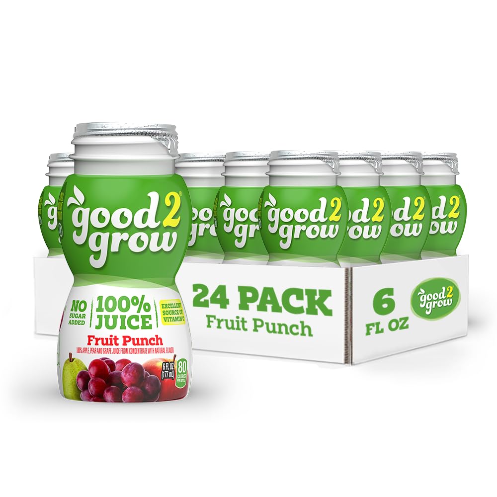good2grow fruit punch bottle 6 oz for kids, convenient on-the-go hydration.