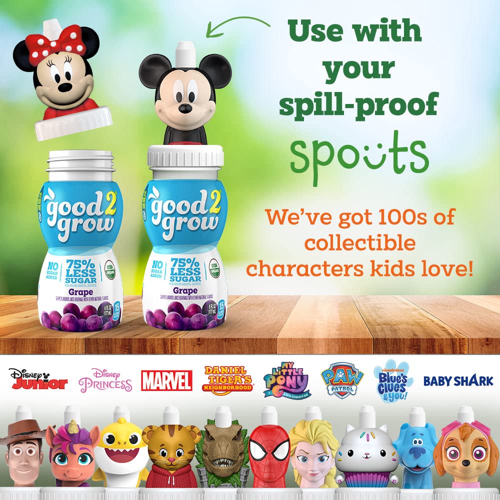 good2grow reusable bottle toppers shown with bottles