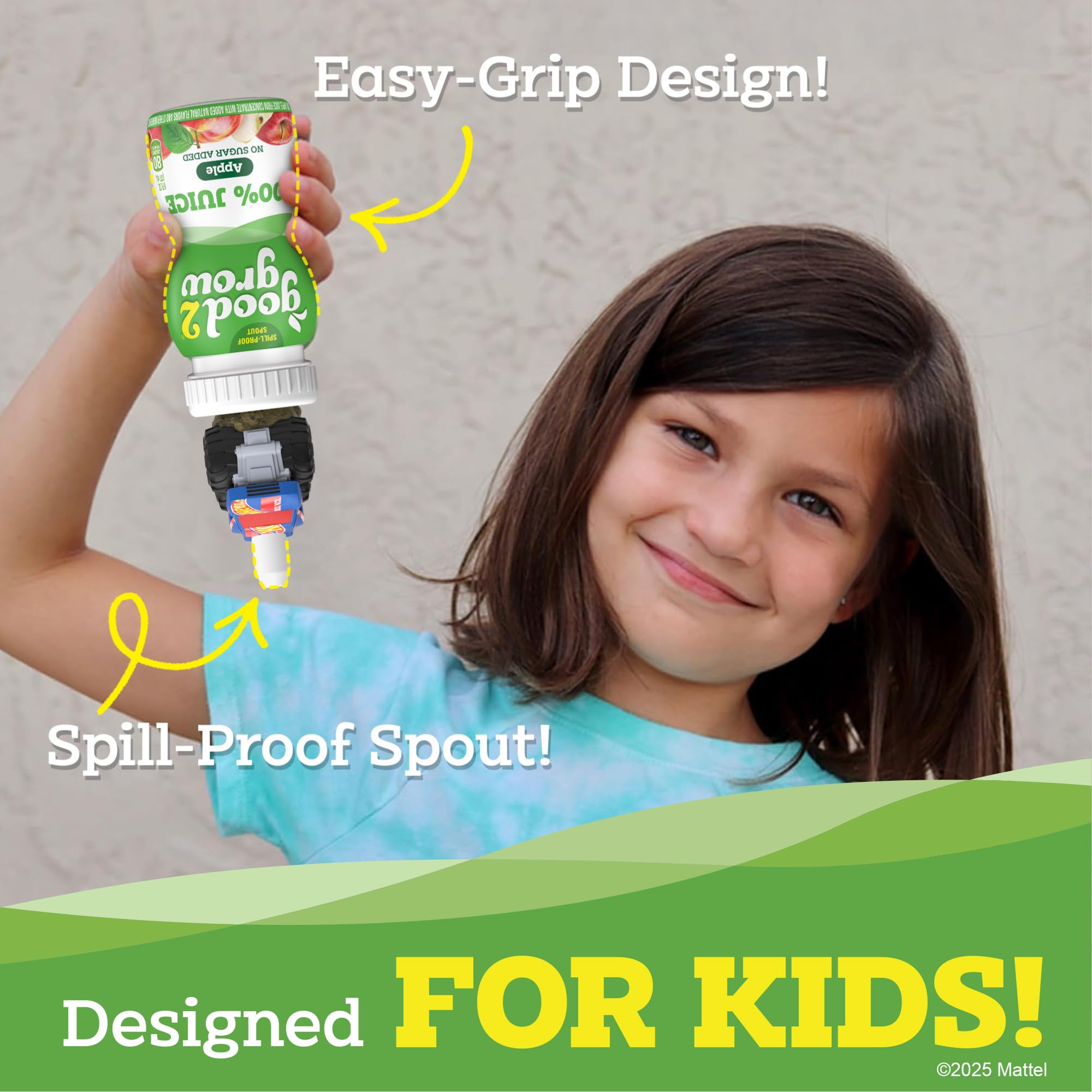 good2grow spill-proof top prevents spills during travel