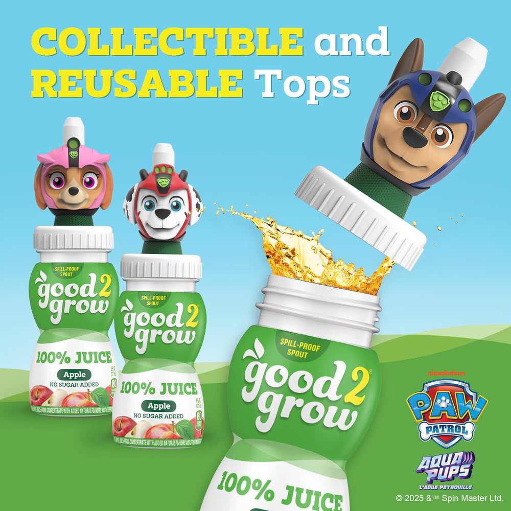 good2grow spill-proof tops prevent spills during playtime