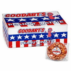 Goodart's Peanut Pattie 24-count front view for on-the-go snacking.