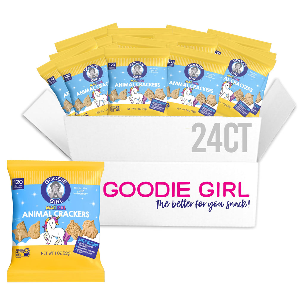Goodie Girl Magical Animal Crackers unicorn pack, gluten-free lunchbox snack