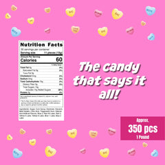 Goodland Farms resealable pouch keeps hearts fresh for parties and classrooms.