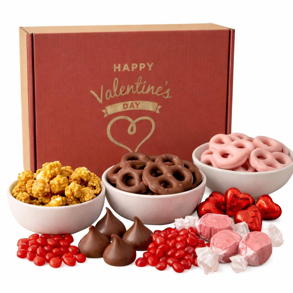 Goodland Farms Valentine caramel corn—crunchy, shareable snack for gatherings and gifting.