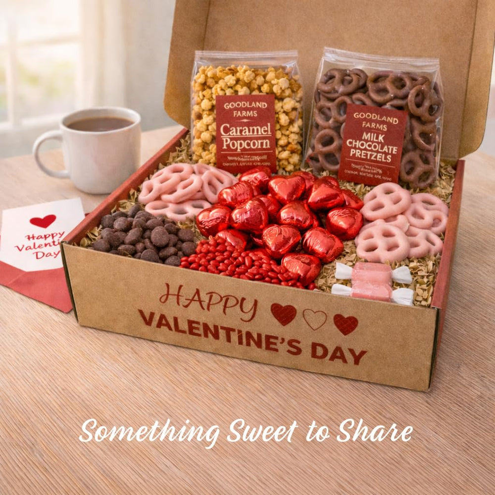 Goodland Farms Valentine chocolate pretzels—perfect balance of sweet and salty.